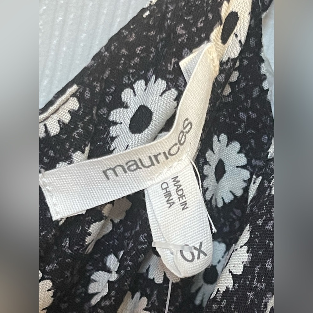 NWT: Maurice’s Floral Tiered Macrame Back Skater Dress Size 0X - Picture 7 of 7